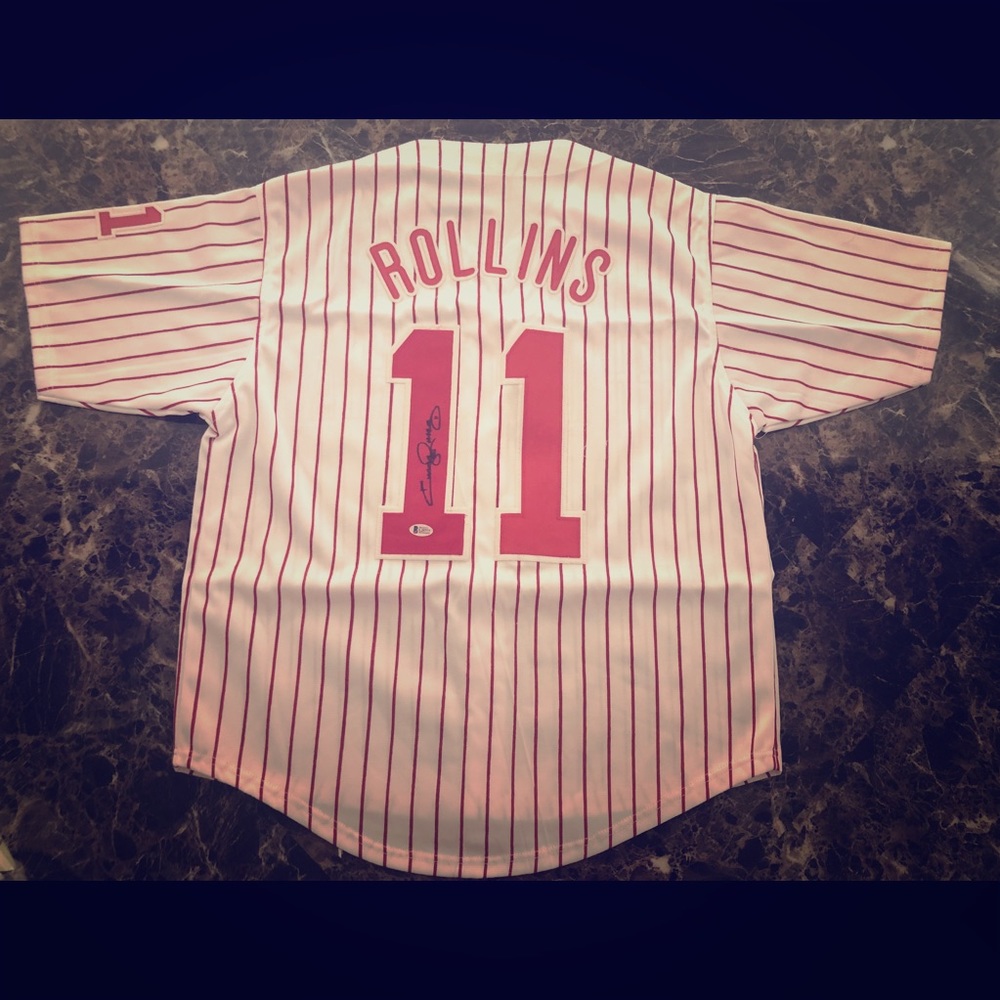 Jimmy Rollins Signed Philadelphia Phillies Jersey